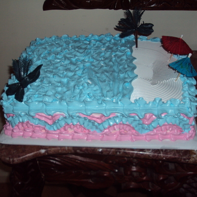 Azul Y Rosa Cake