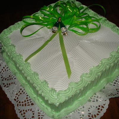 Green White Cake