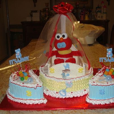 Elmo's Baby Shower Cake