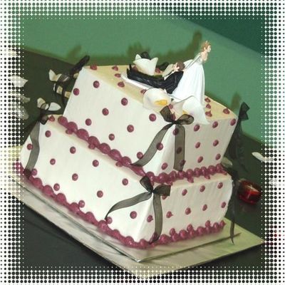 Square Polka Dot Cake