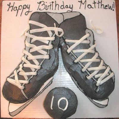 Hockey Skates And Puck