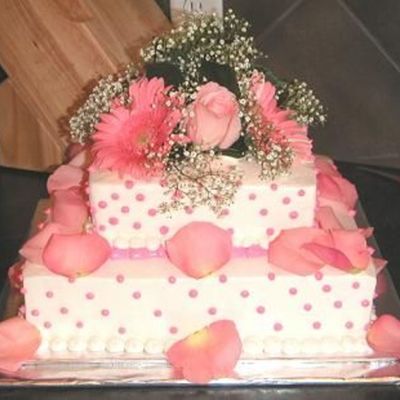 A 2 Teir Wedding Cake I Just Finished Today.