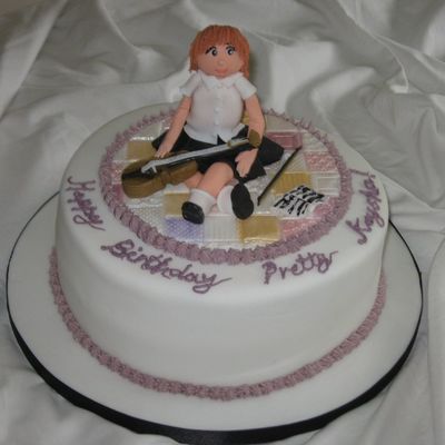 Girl And The Violin Cake.