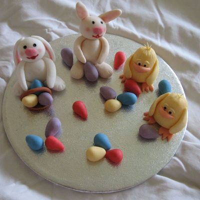 Easter Bunnies And Chicks