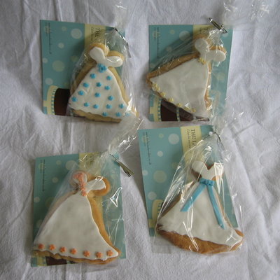 Wedding Gown Cookies.