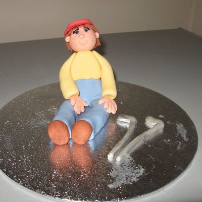 Golfer Cake Topper