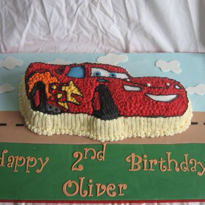 Lightning Mcqueen Cake.