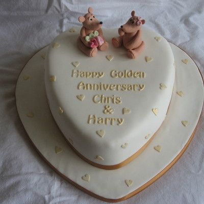 Gold Anniversary Cake.