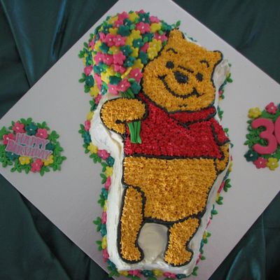 Pooh Bear With Flowers