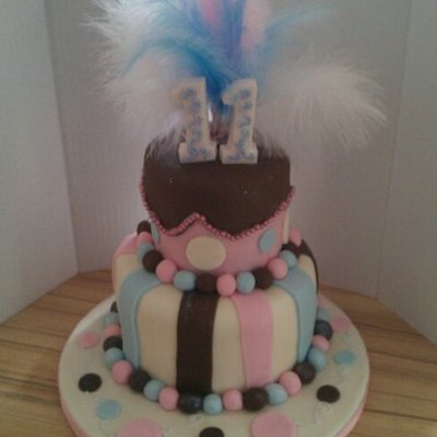 2 Tier Birthday Cake
