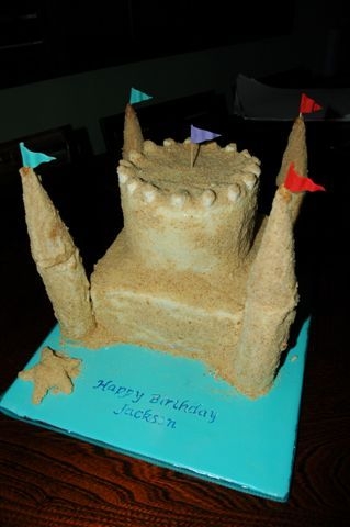 Sand Castle Cake