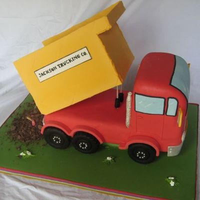 Dump Truck Cake.