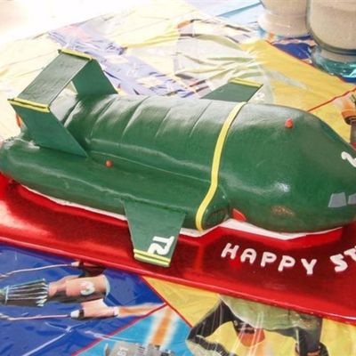 Thunderbird Cake, Side View.