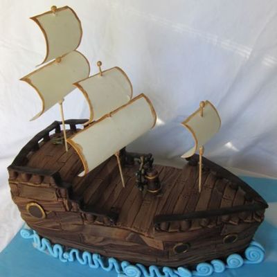 Pirate Ship Cake