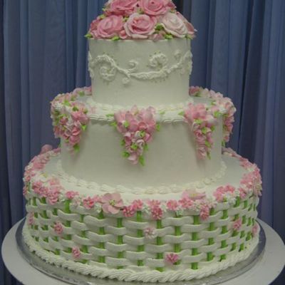 Rose Wedding Cake