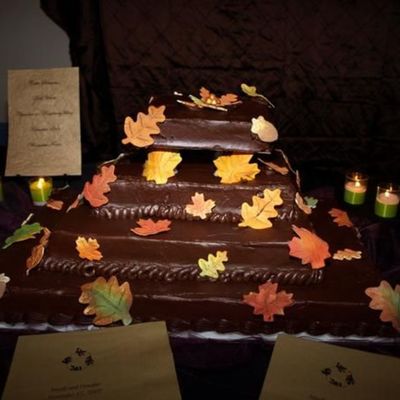 Autumn Wedding Cake