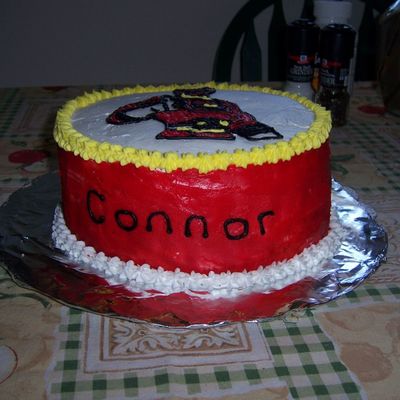 Side Of The Power Ranger Cake