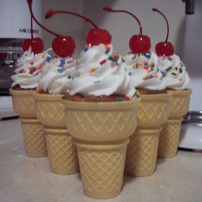 Ice Cream Cone Cupcakes