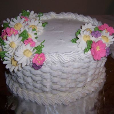 Basketweave Cake From Wilton Course 2