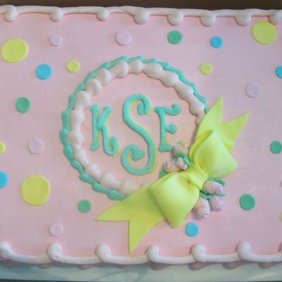Monogram Cake