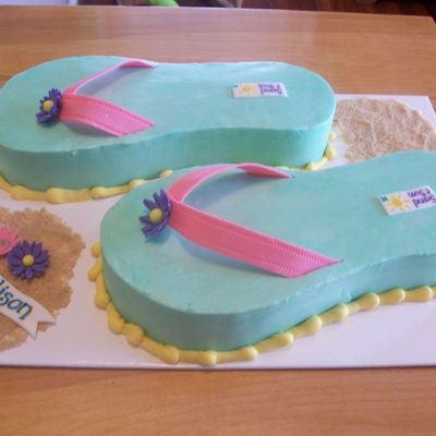 My First Flip-Flop Cake
