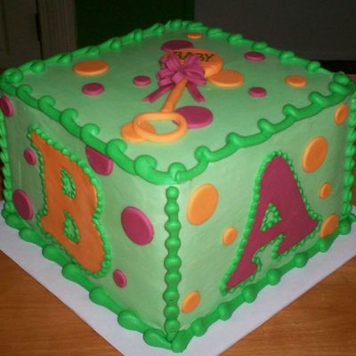 Baby Block Cake