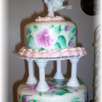 Handpainted Wedding Cake