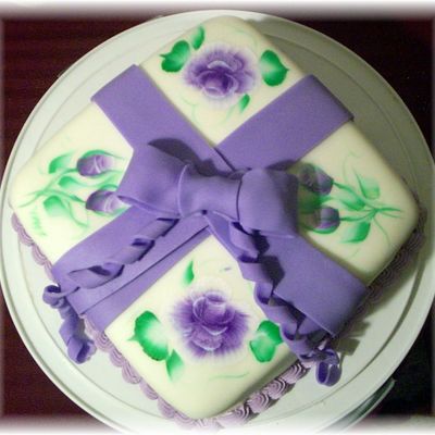 Handpainted Birthday Cake /class Cake