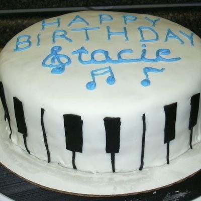 Keyboard Birthday Cake