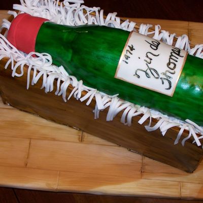 Wine Bottle Cake