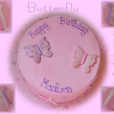 Butterfly Birthday Cake