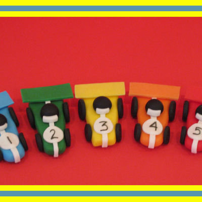 Fondant Race Cars