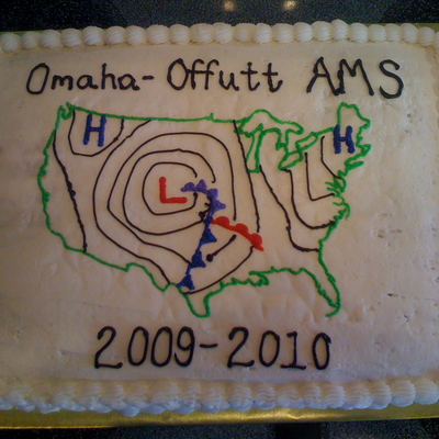Weather Map Cake