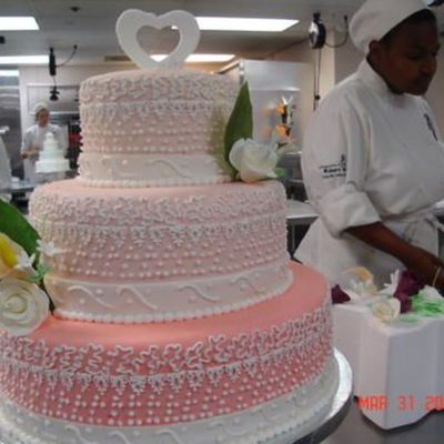 My First Ever Wedding Cake Design Done In Culinary School