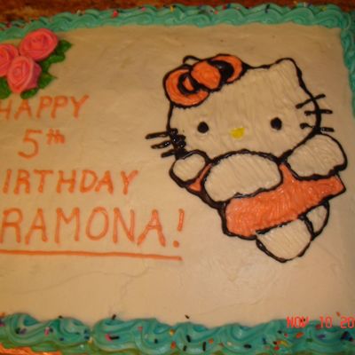 Hello Kitty Birthday Cake