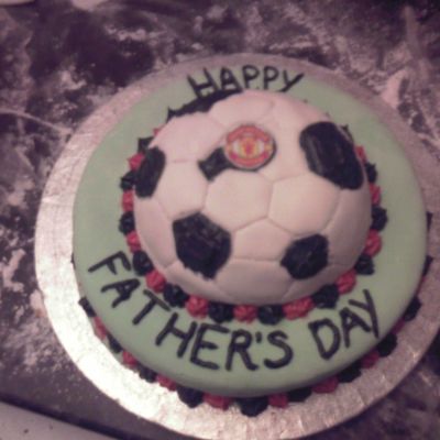 3D Football Fathers Day Cake