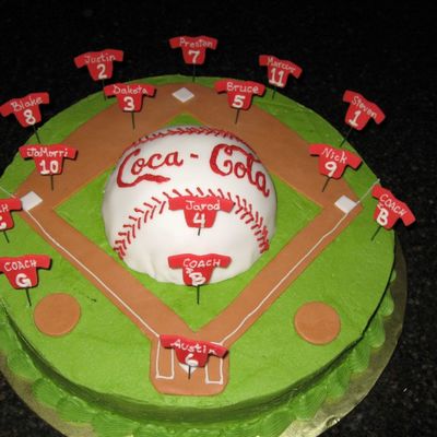 Baseball Team Cake