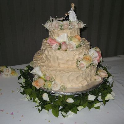 Ivory With Rose Petals