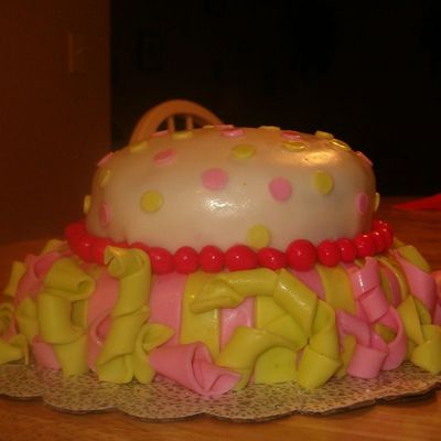 Side View Of Carnival Cake