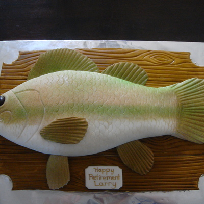 Fish Retirement Cake