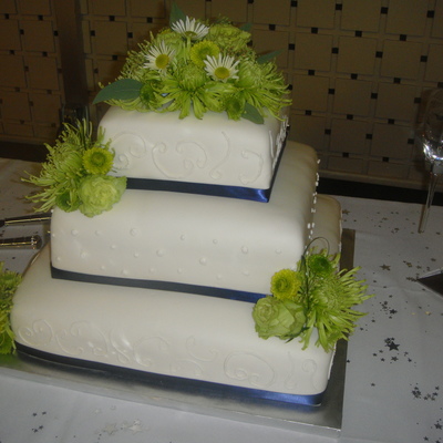 Square Wedding Cake