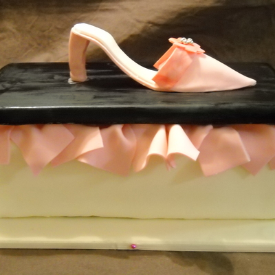 Pink Shoe Cake