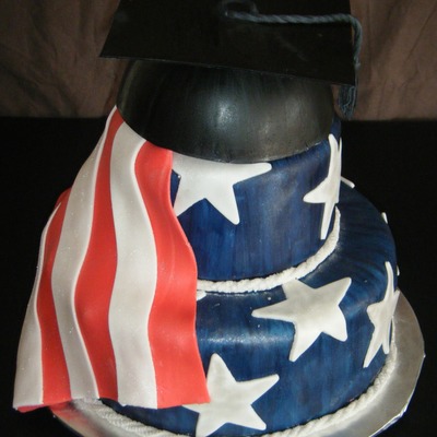 Flag/grad Cake