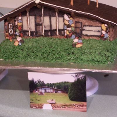 80Th Birthday House Cake