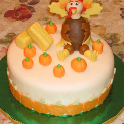 Thanksgiving Turkey Cake
