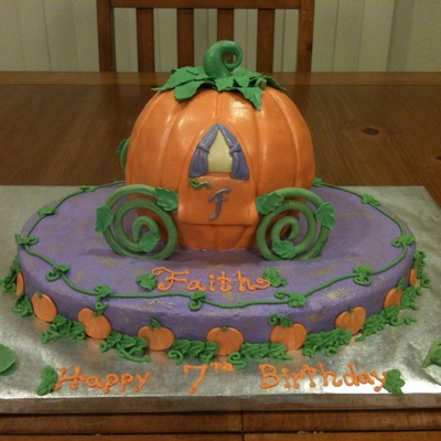 Pumpkin Carriage Halloween Birthday