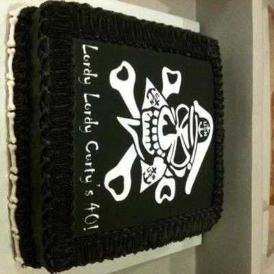 Navy Chief Skull Birthday Cake