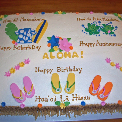 Aloha Birthdays, Anniversary, Fathers Day, Welcome