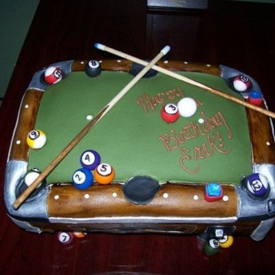 Pool Table Cake