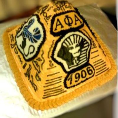 Alpha Phi Alpha Fraternity Pyramid Cake